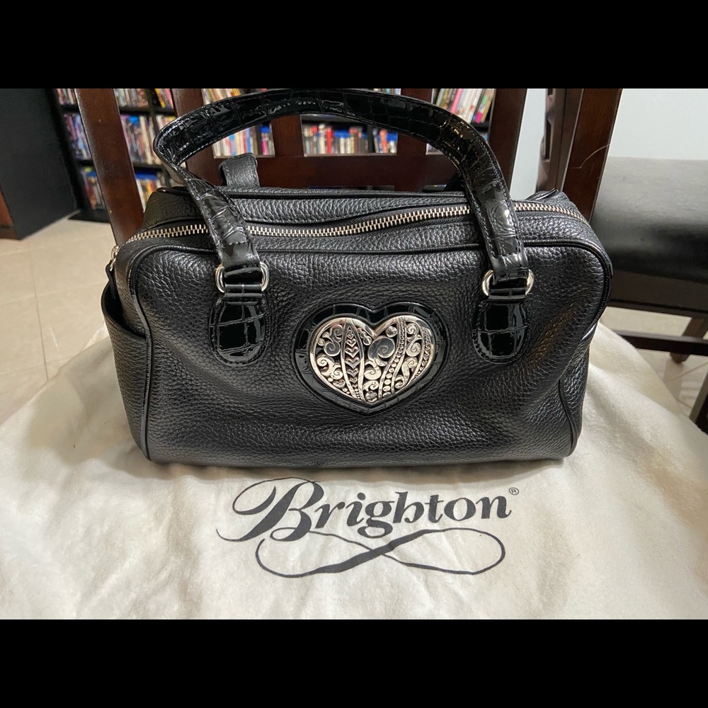 Brighton Black Heart Handbag